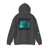 God, Money & Power Hoodie — Neon Retro Graphic Pullover