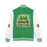 Letterman Jacket — "God Money Power" Varsity Bomber