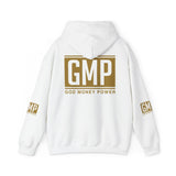GMP "God Money Power" Hoodie — Gold Logo Pullover