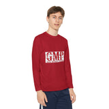 GMP 'God Money Power' Youth Long Sleeve Tee - Red Logo