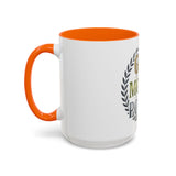 God Money Power Accent Coffee Mug — Inspirational Faith & Success Ceramic Mug (11/15 oz)