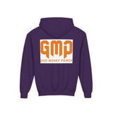 Youth Hoodie — GMP (God Money Power) Bold Orange Logo