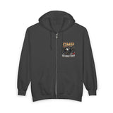 God Money Power (GMP) Zip Hoodie — Vintage Eagle Graphic