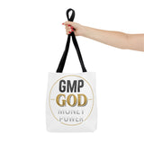 GMP God Tote Bag - 'GOD' Gold Emblem Canvas Tote