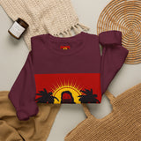 Crewneck Sweatshirt — 'God Most Power' Retro Palm Beach Graphic