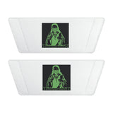 Men's Removable-Strap Slides — Neon Green Alien Graphic Sandals