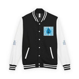 Letterman Jacket — 'God Money Power' Retro Chrome Varsity Jacket