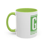 GMP Coffee Mug — God Money Power Inspirational Accent Mug (11/15oz)
