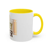 God Money Power Accent Coffee Mug — Motivational Faith & Wealth Ceramic Mug