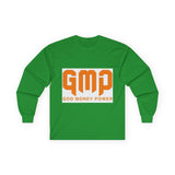 GMP (God Money Power) Long Sleeve Tee — Bold Faith & Prosperity Graphic Shirt
