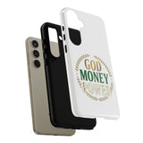 Phone Case — "God Money Power" Inspirational Religious Design