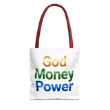 God Money Power Tote Bag — Inspirational Faith & Prosperity Canvas Tote