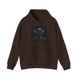 Angel Of Death Hoodie — Gothic Black & White Graphic Sweatshirt