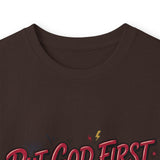 Inspirational Long Sleeve Tee — “Put God First, Hustle for the Money, Put Yourself in Power”