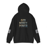 God Money Power Hoodie — Graphic Religious Streetwear Hoodie