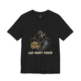 God Money Power Tee — Faith & Prosperity Graphic T-Shirt