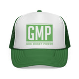 GMP Trucker Hat — "God Money Power" Mesh Snapback Cap