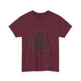 God Money Power T-Shirt — Bold Faith & Hustle Graphic Tee