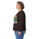 God Money Power -Long Sleeve Tee — Inspirational Faith & Wealth Graphic Shirt