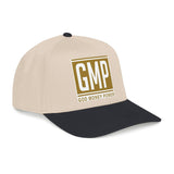 GMP 'God Money Power' Baseball Cap — Gold Logo Mid-Profile Hat