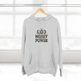God Money Power Hoodie — Graphic Faith & Hustle Pullover
