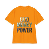 God Money Power T-Shirt — Bold Faith & Hustle Graphic Tee