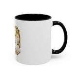 Coffee Mug — "God Money Power" Gold Emblem Accent Mug
