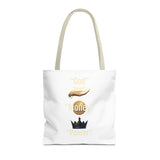 Inspirational 'God, Money, Power' Graphic Tote Bag