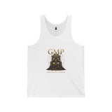 GMP Gold Throne Tank Top — Luxe Mythic Graphic Jersey Tank