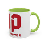 GMP Coffee Mug — Good Money Power Red Accent Ceramic Mug (11/15oz)