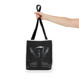 Angel Of Death Grim Reaper Wings Tote Bag — Gothic Scythe Design