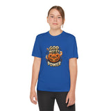 Youth Pumpkin Power Tee - "God Money Power" Halloween Graphic Shirt