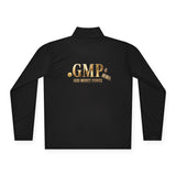Quarter-Zip Pullover — Gold GMP (God Money Power) Logo Athletic Pullover