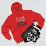 Inspirational Power Hoodie — "Put Yourself In Power" Religious Motivational Sweatshirt