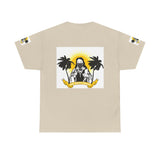 Beach Vibes Tee — Palm Trees & Sunset Graphic T-Shirt
