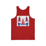 Patriotic 'God, Money, Power' Tank Top — American Flag Angel Graphic