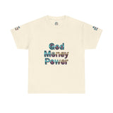 Graphic Tee — "God Money Power" Spiritual Streetwear T-Shirt
