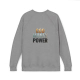 God Money Power Raglan Sweatshirt — Faith & Ambition Graphic Crewneck
