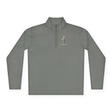 Quarter-Zip Pullover — GMP (God Money Power) Cross Graphic