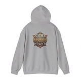 God Money Power Hoodie — Vintage Emblem Graphic Hooded Sweatshirt