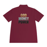 God Money Power Polo — Men's Athletic Golf/Casual Shirt