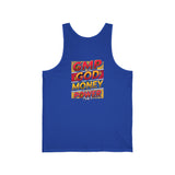GMP God Money Power Graphic Tank Top — Bold Retro Typography Summer Tank