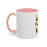 Coffee Mug — G.M.P. (God Money Power) Gold Accent Ceramic Mug