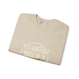 Crewneck Sweatshirt — Put Out Fires, Invest In Money Gold Logo