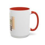 God Money Power Accent Coffee Mug — Motivational Faith & Wealth Ceramic Mug