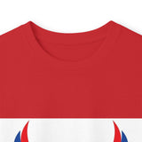 Long Sleeve Tee — "God Money Power" Patriotic Jesus Graphic
