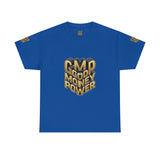 T-Shirt — Gold 3D 'Good Money Power' Graphic Tee