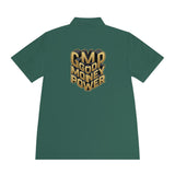 Men's Polo — Gold 3D 'GMP God Money Power' Chest & Back Logo