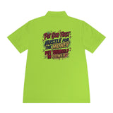 Motivational Polo Shirt — “Put God First, Hustle for the Money, Put Yourself in Power”