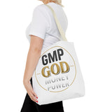 GMP God Tote Bag - 'GOD' Gold Emblem Canvas Tote